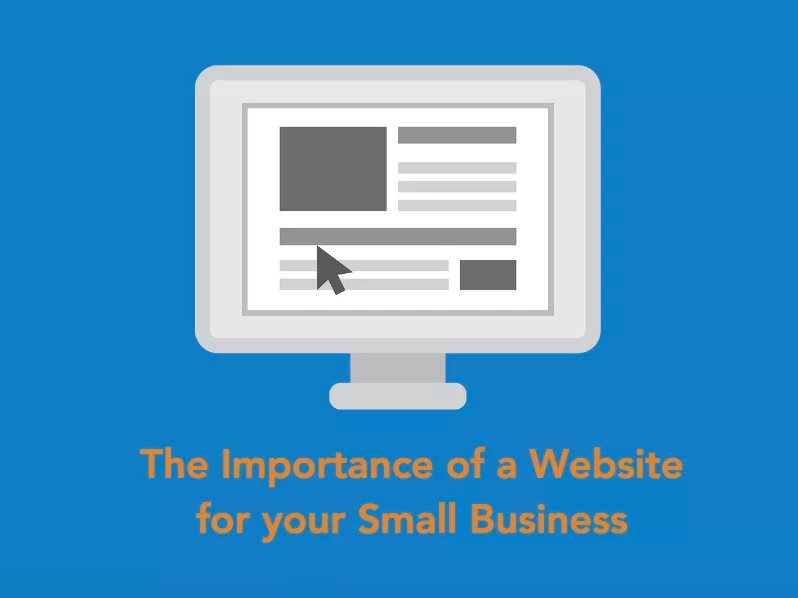 The importance of a website for your small business - graphic