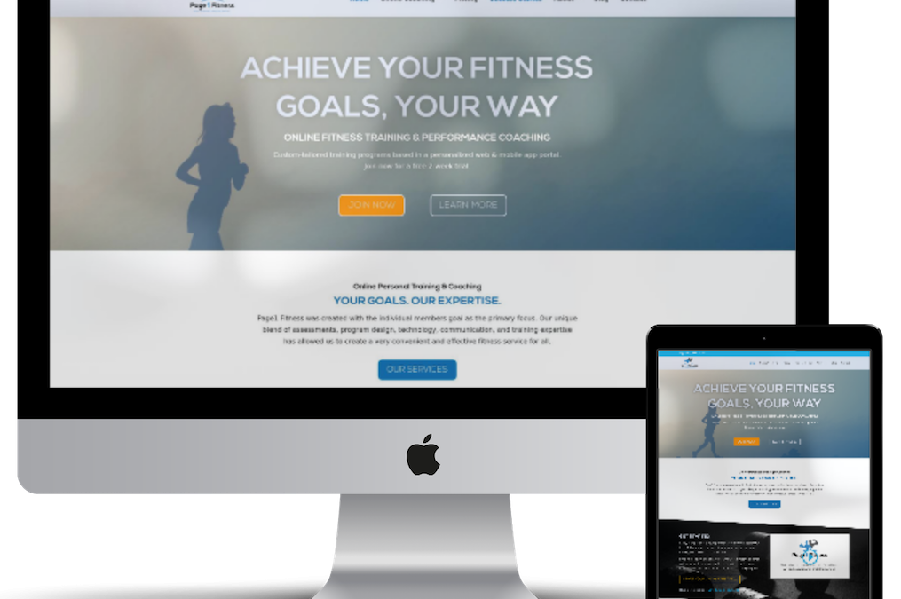 Page 1 fitness responsive website