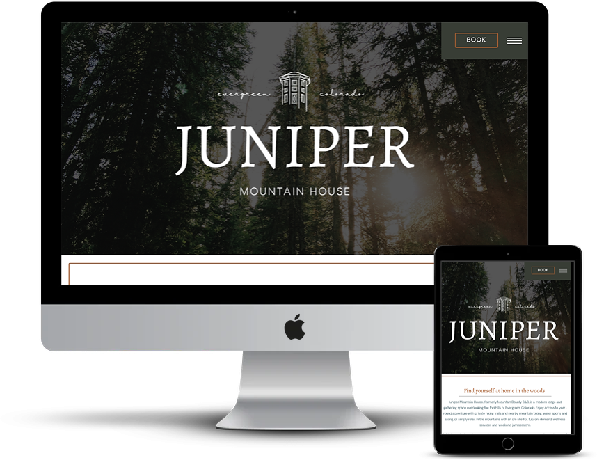 Juniper Mountain House - Bed and Breakfast Web Design